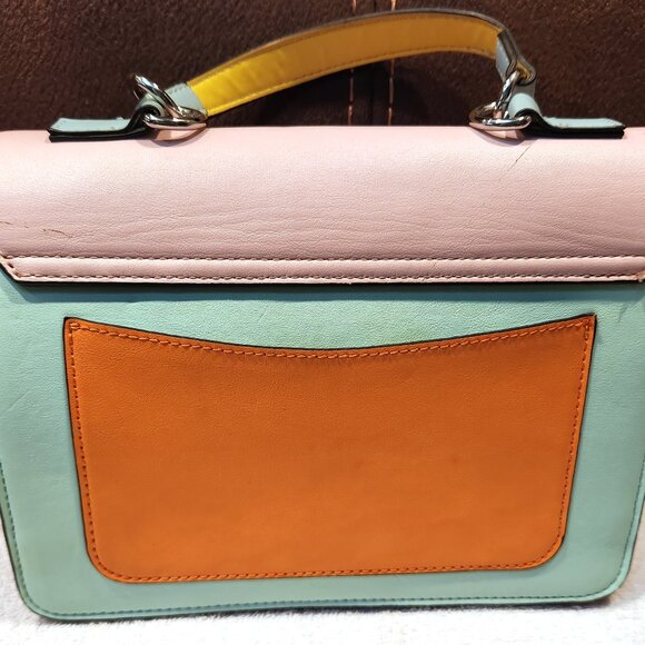 Betsey Johnson Charmed I'm Sure Color Block Satchel - EUC - Picture 4 of 14